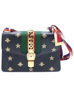 Gucci Sherry Line Sylvie Shoulder Bag Black
